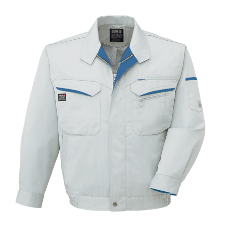 長袖ブルゾン【WA20471-SUN】 6.シルバー