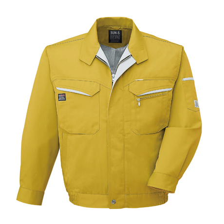 長袖ブルゾン【WA20471-SUN】 10.マスタード