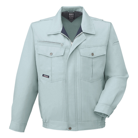 長袖ブルゾン【WA20661-SUN】 7.グリーン