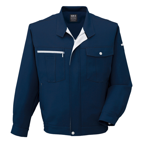 長袖ブルゾン【WA20771-SUN】 3.ネイビー