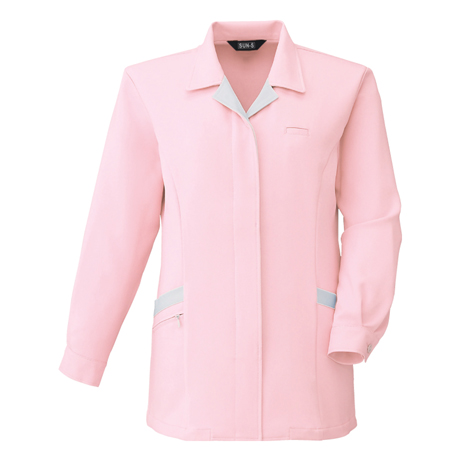 長袖スモック【WA20772-SUN】 18.ピンク