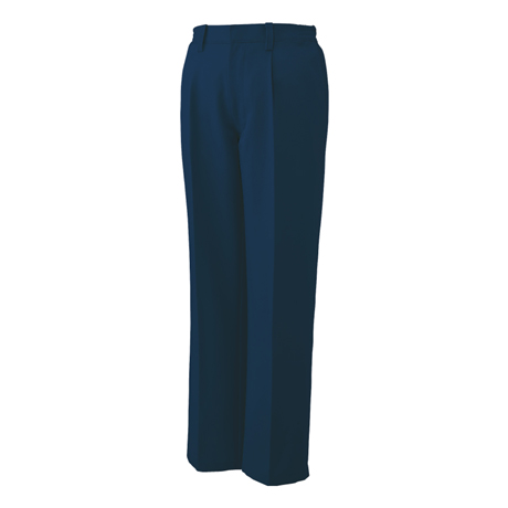 ポケットレス脇ゴムワンタックパンツ【WA21724-SUN】 3.ネイビー