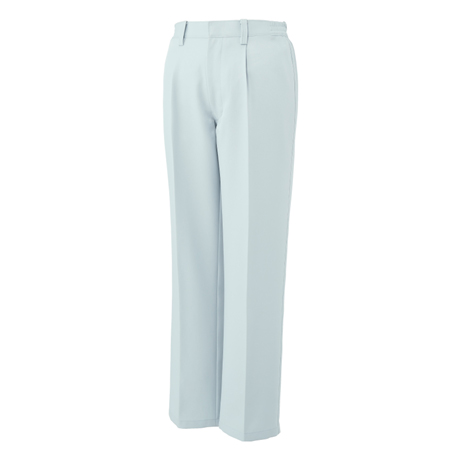 ポケットレス脇ゴムワンタックパンツ【WA21724-SUN】 6.シルバー