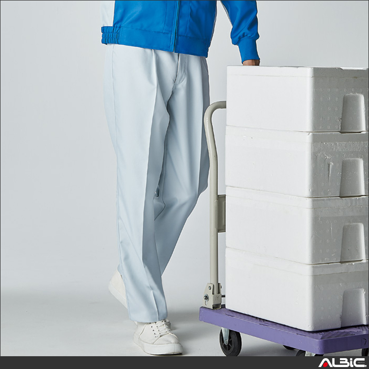 ポケットレス脇ゴムワンタックパンツ【WA21724-SUN】 商品写真