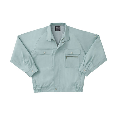 長袖ラグラントリカットブルゾン【WA321-SUN】 7.ミントグリーン