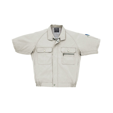 半袖ラグラントリカットブルゾン【WA322-SUN】 2.アイボリー