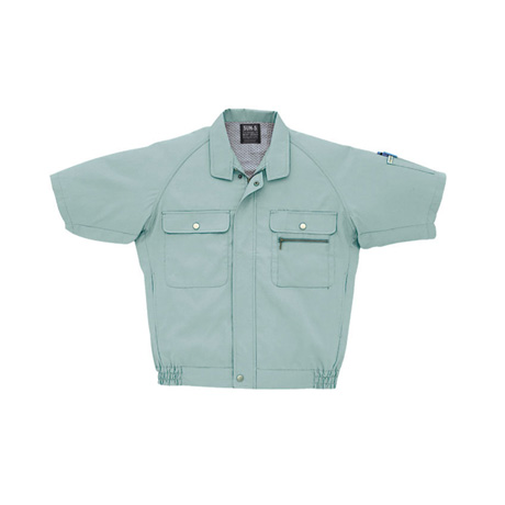 半袖ラグラントリカットブルゾン【WA322-SUN】 7.ミントグリーン