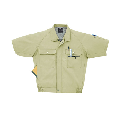 半袖ラグラントリカットブルゾン【WA322-SUN】 20.エクルマスタード