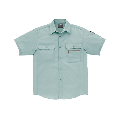 半袖トリカットシャツ【WA327-SUN】 7.ミントグリーン