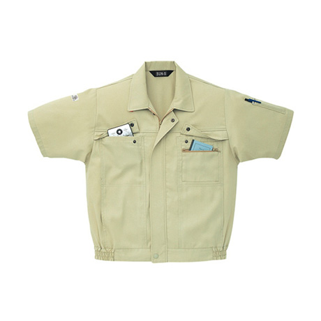 半袖ブルゾン【WA360-SUN】 20.エクルマスタード