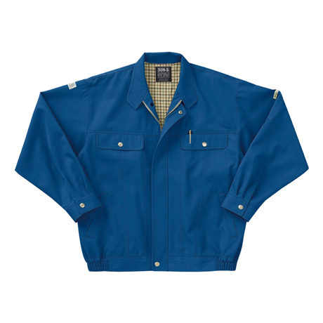 長袖ブルゾン【WA3900-SUN】 4.ブルー