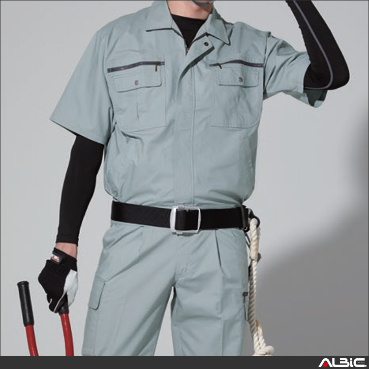 ストレッチ半袖ブルゾン【WA820-SUN】 商品写真