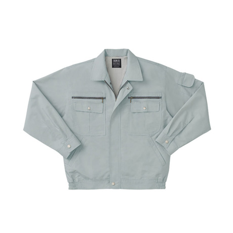 ストレッチ長袖ブルゾン【WA821-SUN】 67.シェイドグリーン