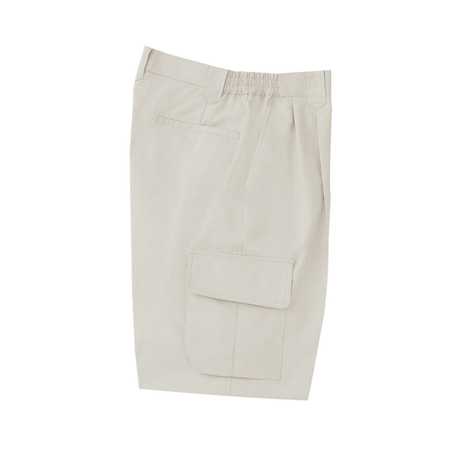 ストレッチ脇ゴムツータックパンツ【WA828-SUN】 2.アイボリー