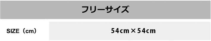 スカーフ【8069-HAN】 サイズ表