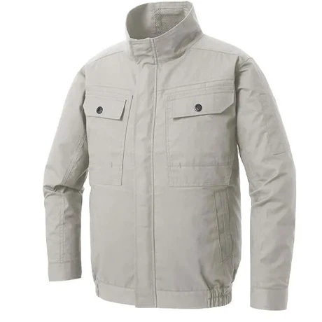 空調風神服 綿100％ 長袖作業服ブルゾン 日本製 24Vバッテリー +