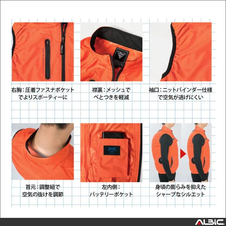空調服 xe98010 機能紹介01