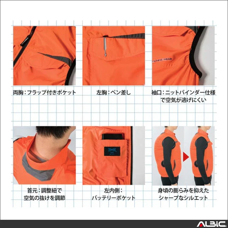 空調服 xe98011 機能紹介01