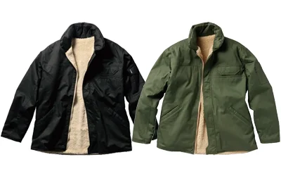 リバーシブル防寒ジャンパー