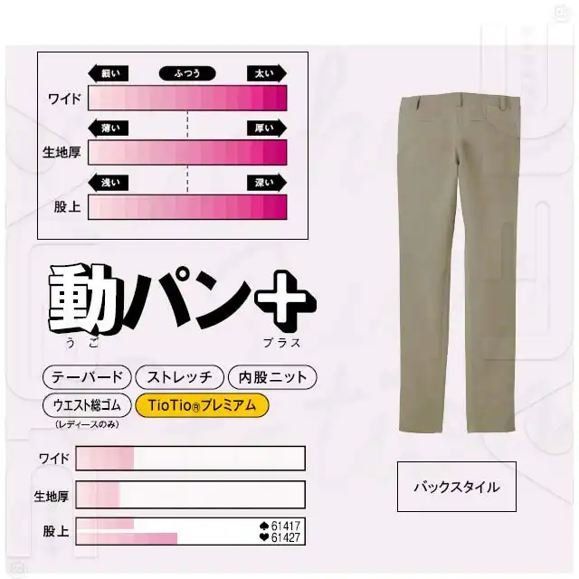 ワークパンツ　6141-SERシリーズ　機能2