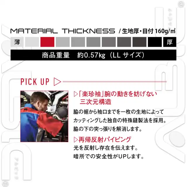 つなぎ服 705-YMT 特徴