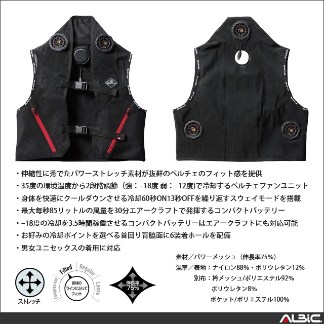 アイスクラフト ペルチェ ベスト IC101S 商品情報