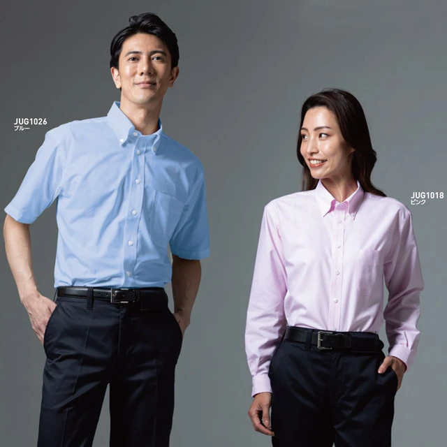 長袖シャツ JUG101シリーズ　モデル着用写真