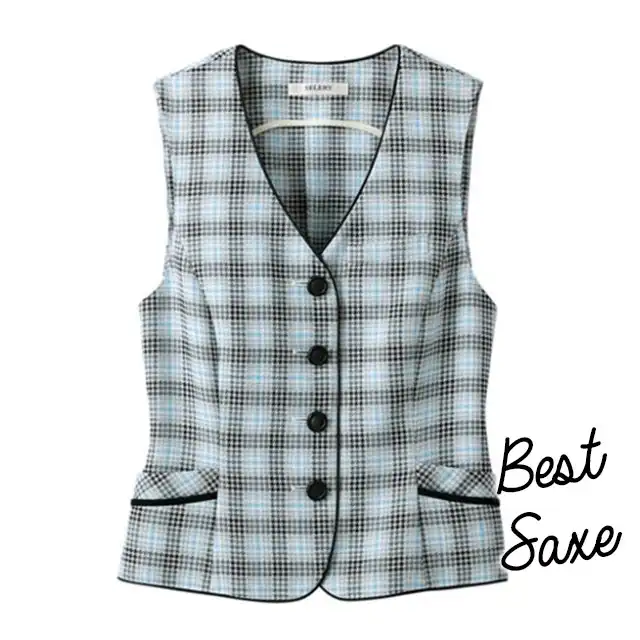事務服 S0350-SELシリーズ サックスベスト