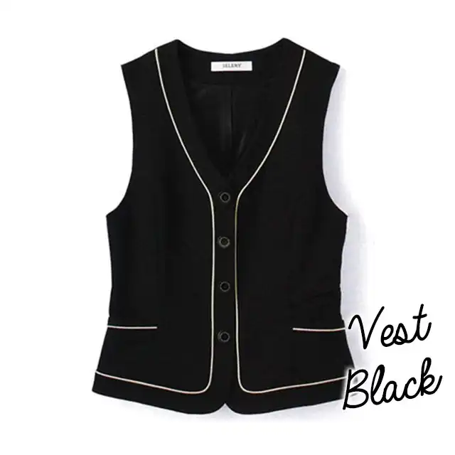 事務服 S03800-SERシリーズ ブラックベスト