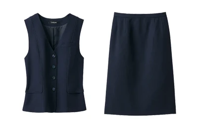 ベスト+スカート