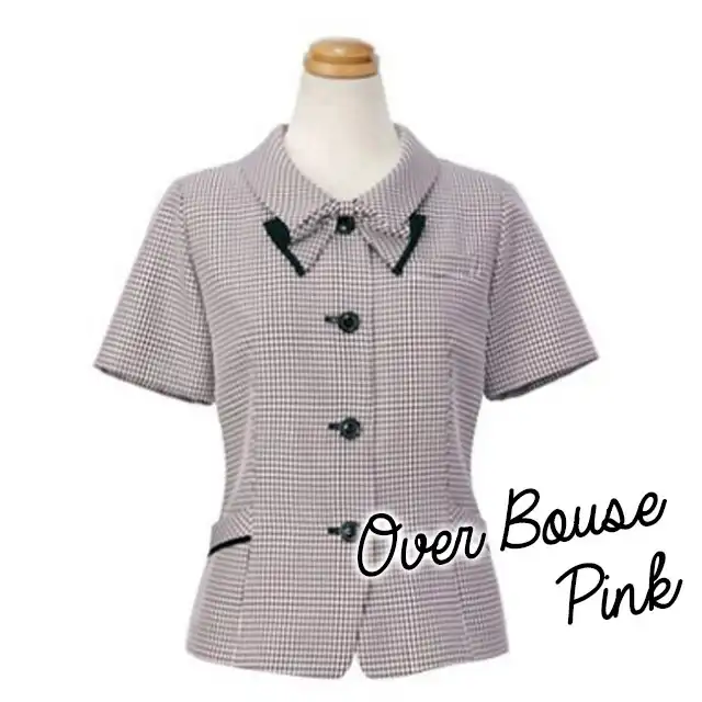 事務服 S5993-SERシリーズ ピンクオーバーブラウス